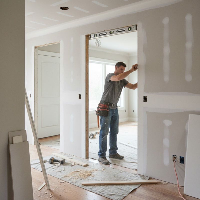 Closet Door Installation detail